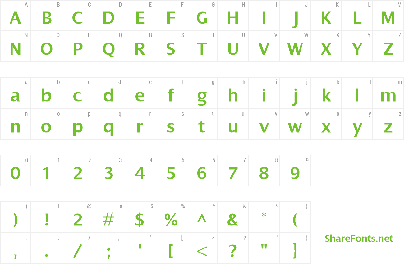 Font Dialog SemiBold preview